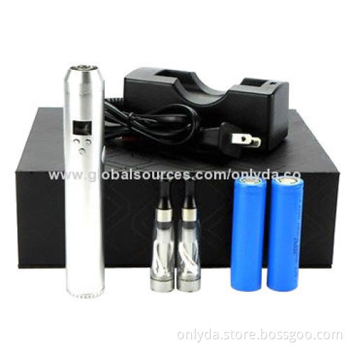 Lava Tube Variable Voltage Silver Electronic Vaporizer with 3 to 6V Voltage Range